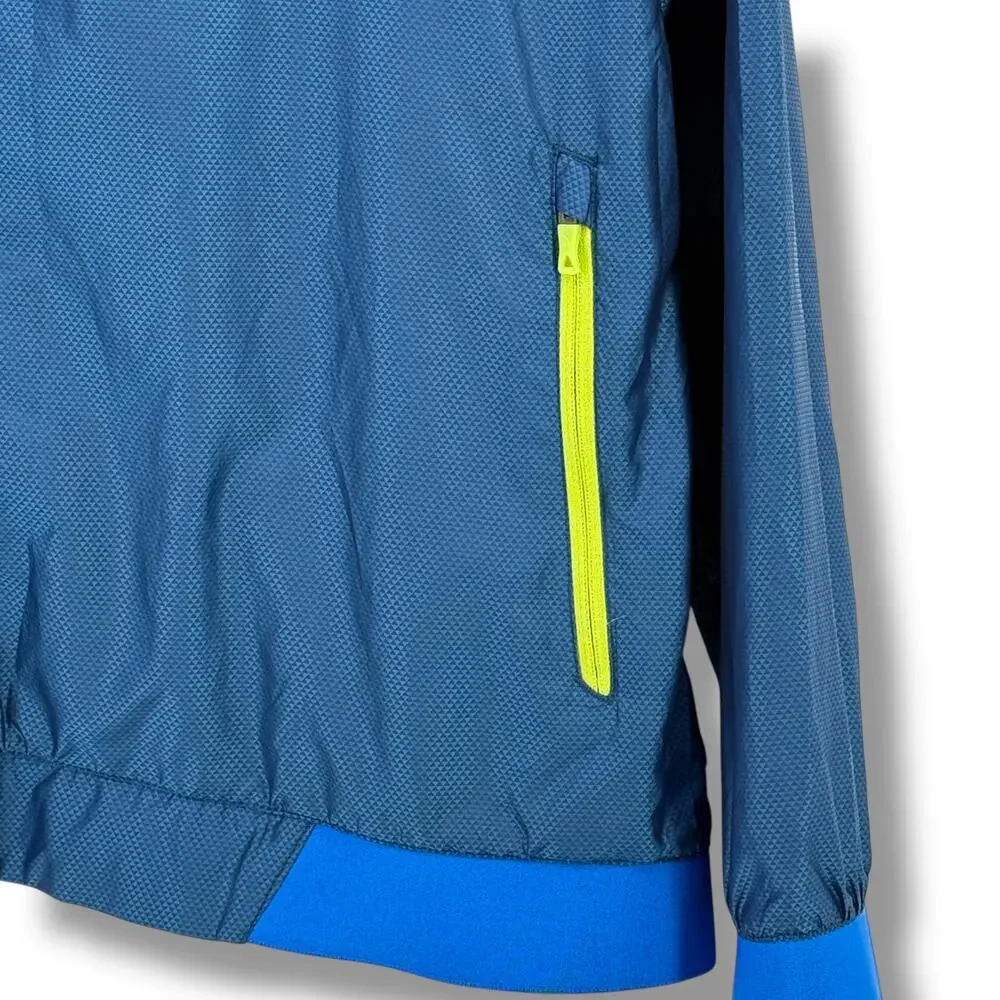 The North Face Blue Running Jacket Windbreaker Mens Sz Medium Style NF00CA3U